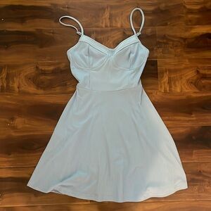 Rue 21 Women’s Blue Ribbed Skater Dress Size M
